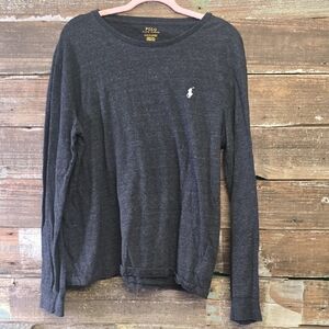 Polo by Ralph Lauren Men's Gray Long Sleeve Shirt, Size L